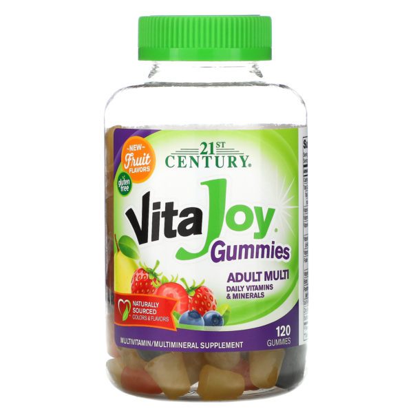 21st Century, VitaJoy, Gomitas, Suplemento multivitamínico para adultos, Sabor a frutas, 120 gomitas