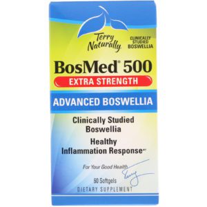 Terry Naturally, BosMed 500, Potencia Extra, Boswellia Avanzada, 500 mg, 60 cápsulas blandas