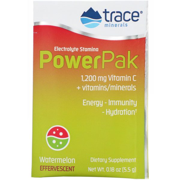 Trace Minerals Research, Electrolyte Stamina PowerPak, Watermelon Effervescent, 30 Packets, 0.19 oz (5.5 g) Each - Imagen 3