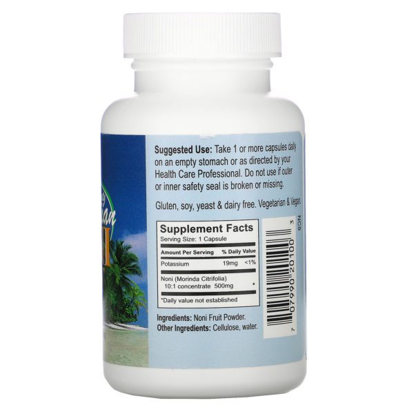 Earth's Bounty, Noni Fruit, Hawaiian, 500 mg, 60 Vegetarian Capsules - Imagen 2