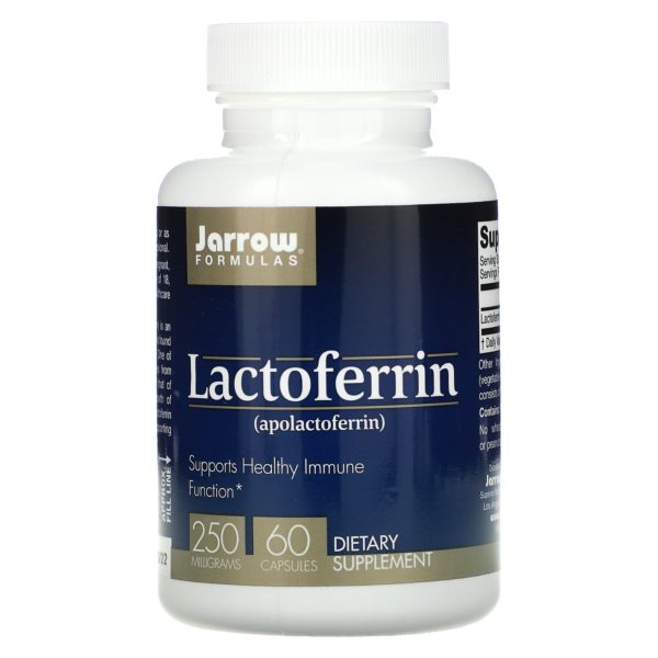 Jarrow Formulas, Lactoferrina, 250 mg, 60 cápsulas