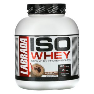 Labrada Nutrition, Suero ISO, 100 % Aislado de proteína de suero, Chocolate, 5 lb (2268 g)