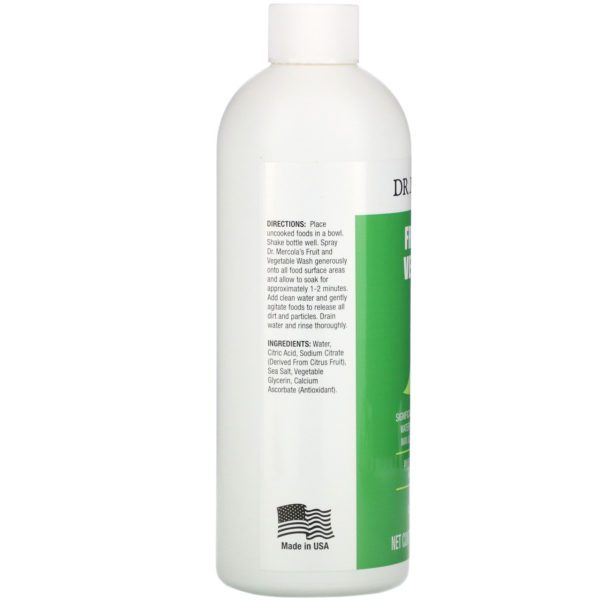 Dr. Mercola, Limpiador de frutas y vegetales, 16 fl. oz. (473 ml.) - Imagen 2