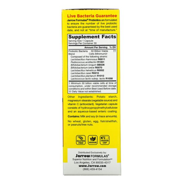 Jarrow Formulas, Jarro-Dophilus EPS, 50 Billion, 30 Enteroguard Veggie Caps - Imagen 2