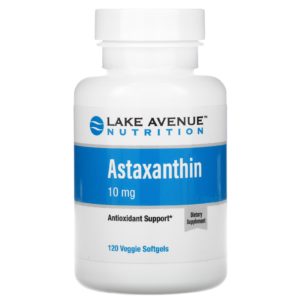 Lake Avenue Nutrition, Astaxantina, 10 mg, 120 cápsulas blandas vegetales