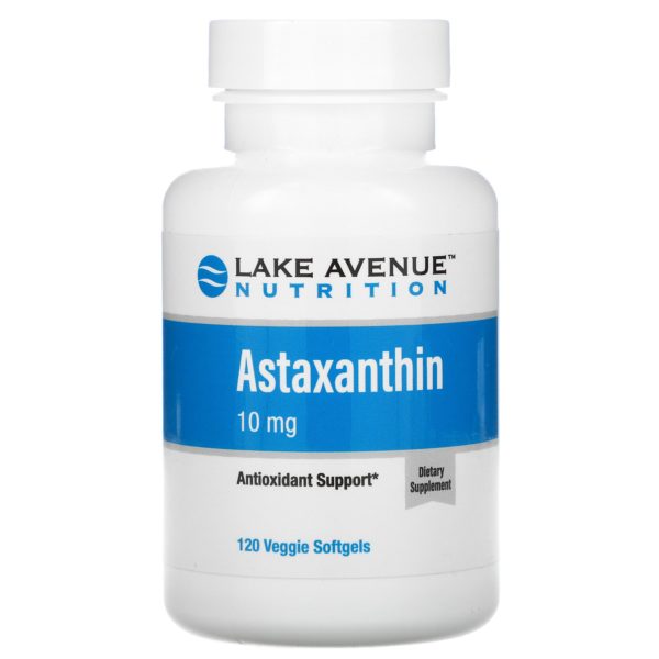 Lake Avenue Nutrition, Astaxantina, 10 mg, 120 cápsulas blandas vegetales