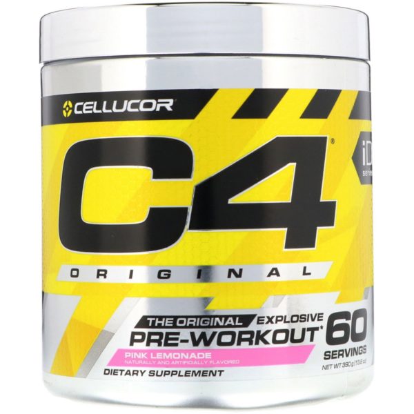 Cellucor, C4 Original Explosive, preentrenamiento, limonada rosada, 13.8 oz (390 g)