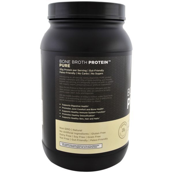Dr. Axe / Ancient Nutrition, Proteína de caldo de hueso, pura, 31.4 oz (890 g) - Imagen 3