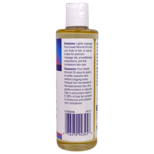 Heritage Store, Aceite de almendras dulces, 8 fl oz (240 ml) - Imagen 3