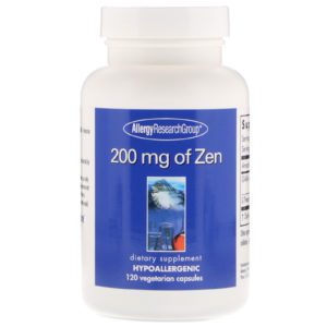 Allergy Research Group, 200 mg de Zen, 120 Cápsulas Vegetales
