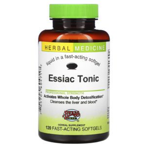 Herbs Etc., Essiac Tonic, Suplemento herbario, 120 cápsulas blandas de acción rápida