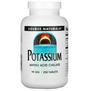 Source Naturals, Potasio, 99 mg, 250 comprimidos