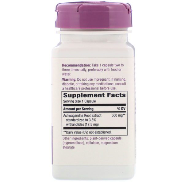 Nature's Way, Ashwagandha, 500 mg, 60 Vegan Capsules - Imagen 2