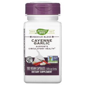 Nature's Way, Cayenne Garlic, 1,060 mg, 100 Vegan Capsules