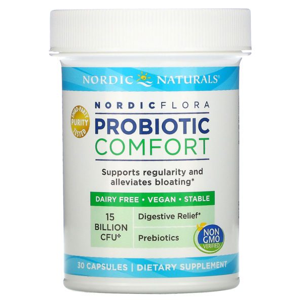 Nordic Naturals, Nordic Flora Probiotic, Comfort, 15 Billion CFU, 30 Capsules - Imagen 3