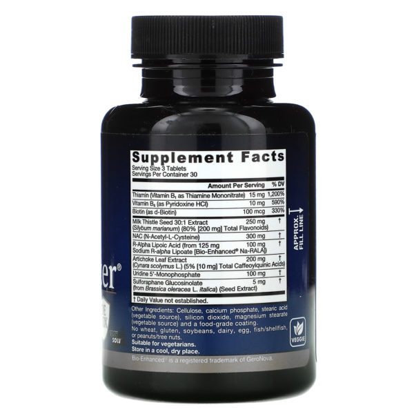 Jarrow Formulas, Liver Optimizer, Suplemento alimentario, 90 comprimidos - Imagen 2