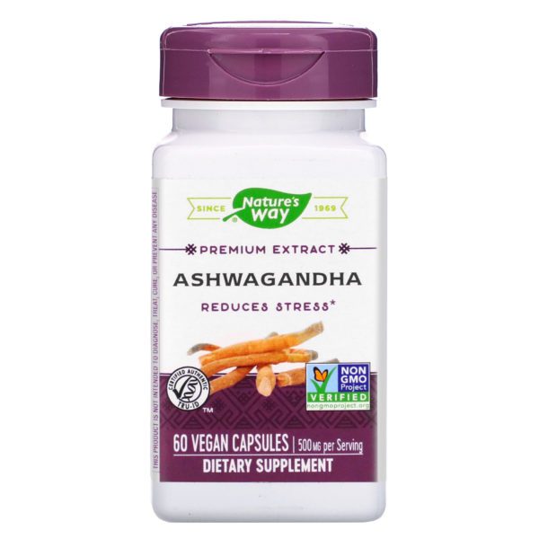 Nature's Way, Ashwagandha, 500 mg, 60 Vegan Capsules