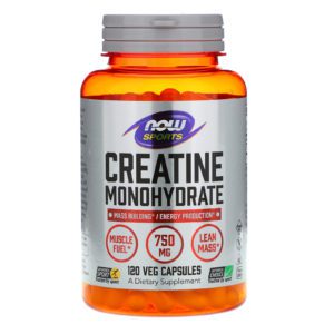Now Foods, Sports, Creatine Monohydrate, 750 mg, 120 Veg Capsules