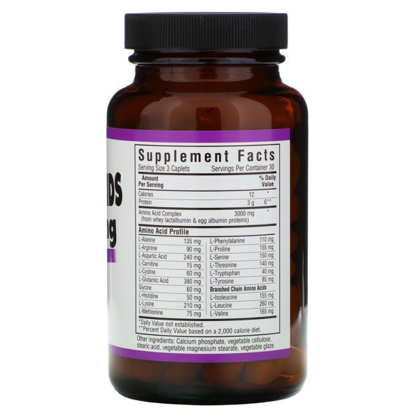 Bluebonnet Nutrition, Aminoácidos, 1.000 mg, 90 cápsulas - Imagen 2