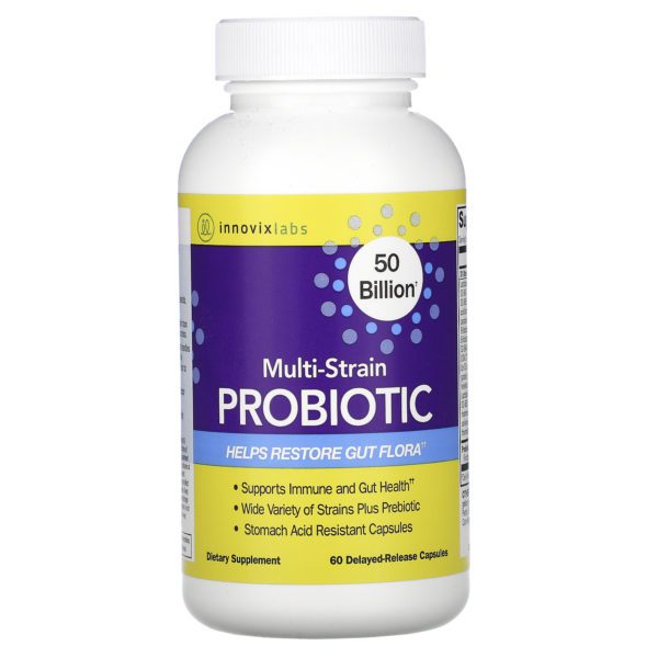 InnovixLabs, Multi-Strain Probiotic, 50 Billion, 60 Delayed-Release Capsules - Imagen 3