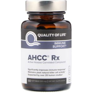 Quality of Life Labs, AHCC RX, 300 mg, 60 cápsulas