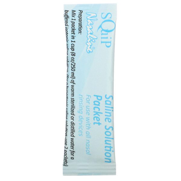 Squip, Nasaline, Saline Solution Packets, 50 Pre-Measured Packets - Imagen 3