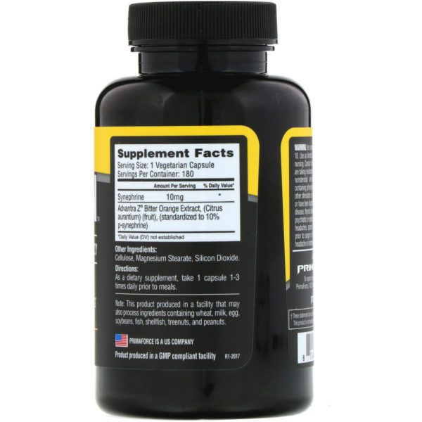 Primaforce, SYNEBURN, 10 mg, 180 cápsulas vegetales - Imagen 2