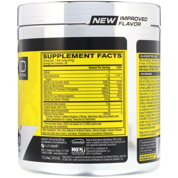 Cellucor, C4 Original Explosive, preentrenamiento, limonada rosada, 13.8 oz (390 g) - Imagen 2