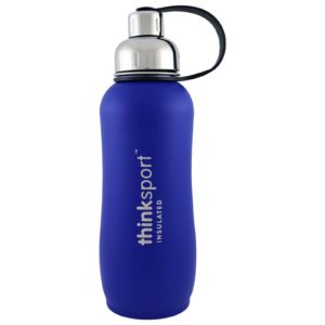 Think, Thinksport, botella de deporte aislada, azul, 25 oz (750 ml)