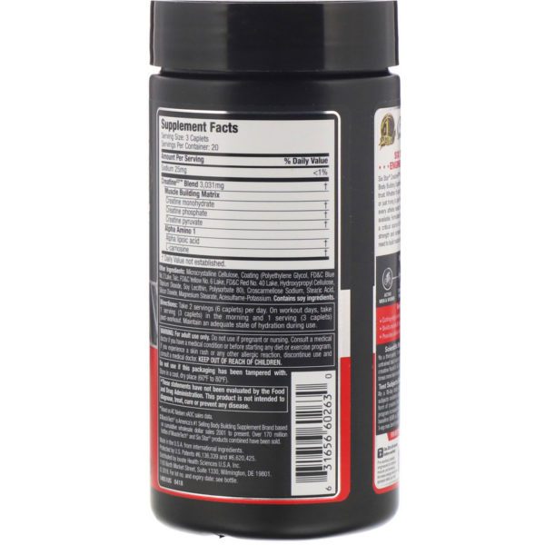 Six Star, Elite Series, Creatine X3, 60 Caplets - Imagen 2