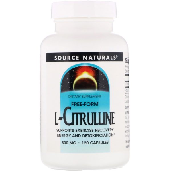Source Naturals, L-Citrulina, 500 mg, 120 cápsulas