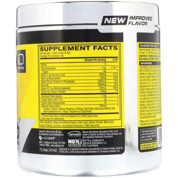 Cellucor, Explosivo C4 Original, preentrenamiento, margarita de fresa, 13.8 oz (390 g) - Imagen 2