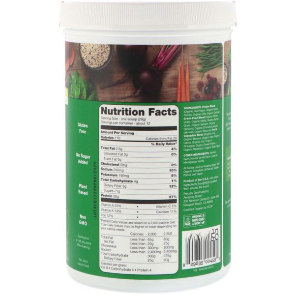 Amazing Grass, Protein Superfood, The Original, 12.2 oz (348 g) - Imagen 2