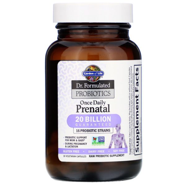 Garden of Life, Dr. Formulated Probiotics, Once Daily Prenatal, 30 Vegetarian Capsules - Imagen 3