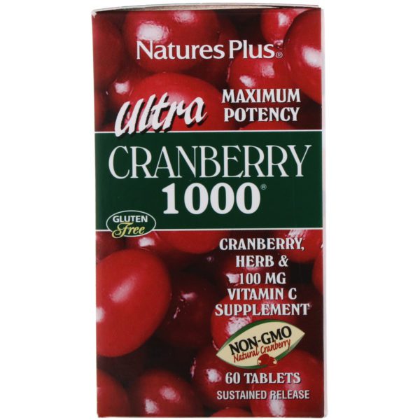 Nature's Plus, Ultra Cranberry 1000, 60 pastillas