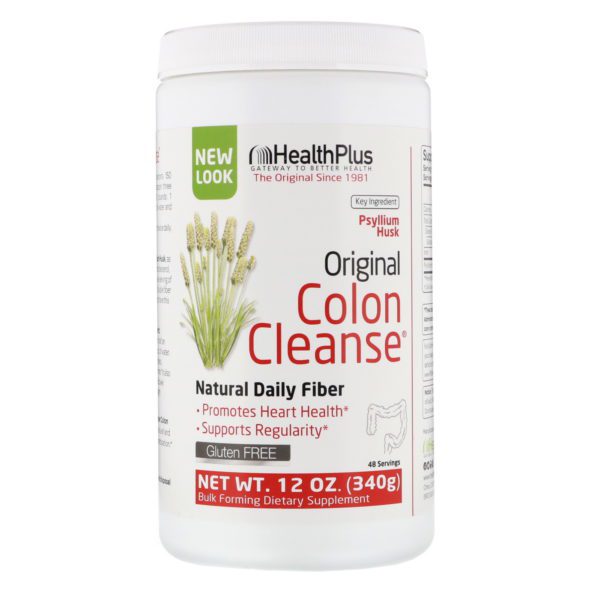 Health Plus, Colon Cleanse original, Fibra natural para uso diario, 340 g (12 oz)