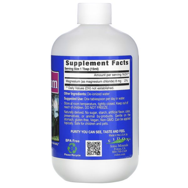 Eidon Mineral Supplements, Ionic Minerals, Magnesium, 18 oz (533 ml) - Imagen 2