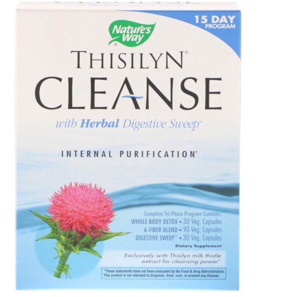 Nature's Way, Thisilyn Cleanse con escoba herbal digestiva, programa de 15 días