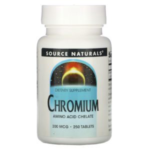 Source Naturals, Cromo, 200 mcg, 250 tabletas