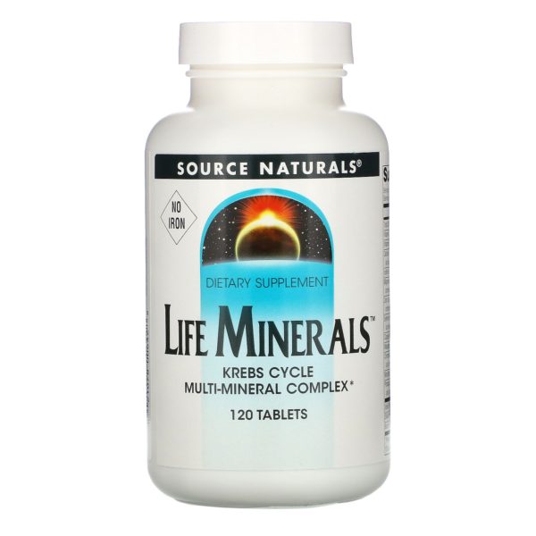 Source Naturals, Life Minerals, Sin Hierro, 120 Tabletas