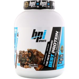 BPI Sports, La Mejor Proteína, Fórmula 100 % Proteína Avanzada, Brownie de chocolate, 5,1 lbs (2329 g)