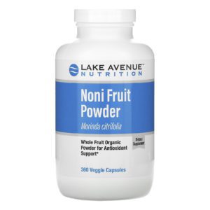 Lake Avenue Nutrition, Noni en polvo, Polvo de fruto entero orgánico, 360 cápsulas vegetales