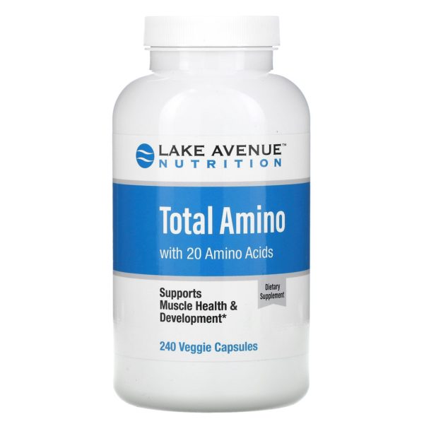 Lake Avenue Nutrition, Total amino, 240 cápsulas vegetales
