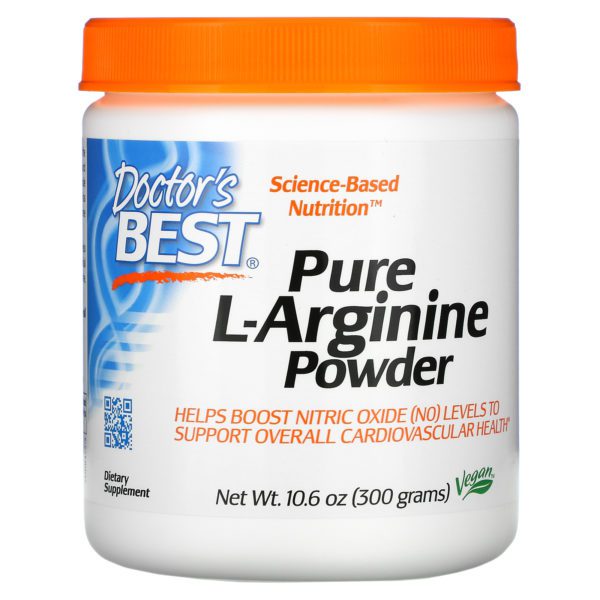 Doctor's Best, Polvo de L-Arginina pura, 10.6 oz (300 g)