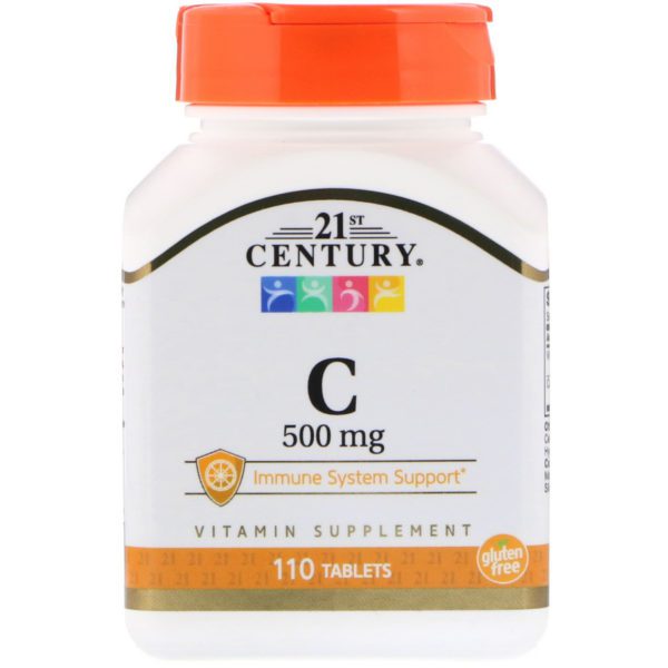 21st Century, C, 500 mg, 110 comprimidos