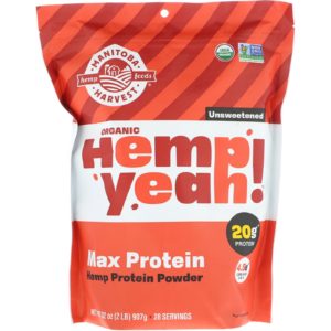 Manitoba Harvest, Organic, Hemp Yeah!, Protein Powder, Max Protein, Unsweetened, 32 oz (907 g)