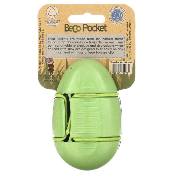 Beco Pets, Beco Pocket, Dispensador de bolsas ecológicas, Verde, 1 Beco Pocket, 15 Bolsas - Imagen 2