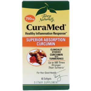 Terry Naturally, CuraMed, 750 mg, 60 cápsulas blandas