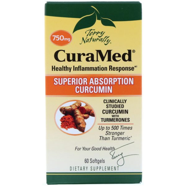 Terry Naturally, CuraMed, 750 mg, 60 cápsulas blandas