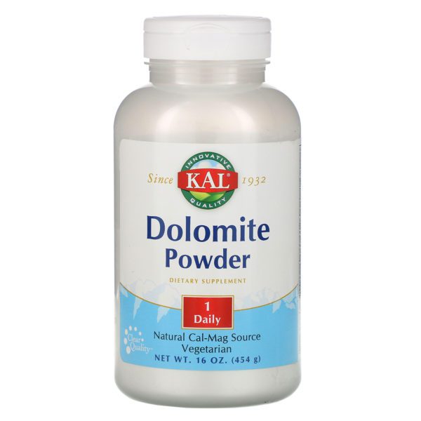 KAL, Polvo de dolomita, 454 g (16 oz)